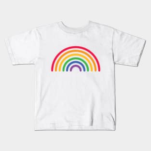 Rainbow neon pride Line Kids T-Shirt